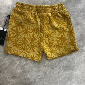 Tiny Tribe Pull On French Terry Cotton Shorts Palm Trees Boys 2T